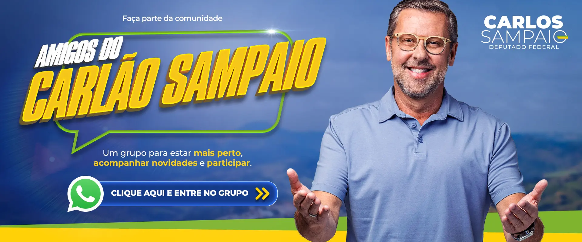 WhatsApp do Carlão: entre no grupo Amigos do Carlão
